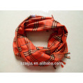 Fashion new arrival checked viscose scarf